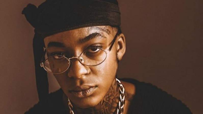 Jaah Kelly with an intense look.